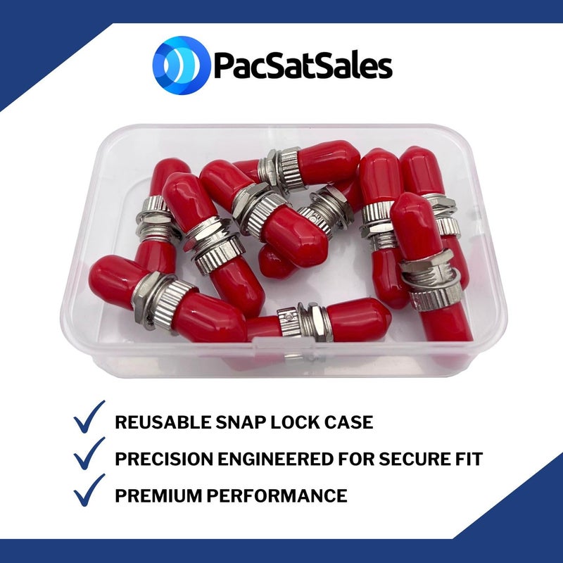 PacSatSales ST Coupler - 10 Pack - ST Fiber Optic Coupler for Extending Fiber Cables - Fiber Optic Cable Connectors with Twist and Turn Barrel Lock Mechanism - Image 4